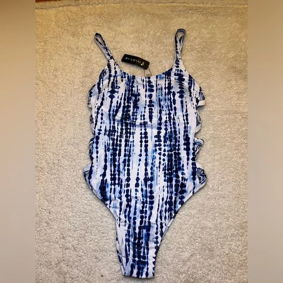 NWT Tempt Me Side Crisscross One Piece - Picture 3 of 11